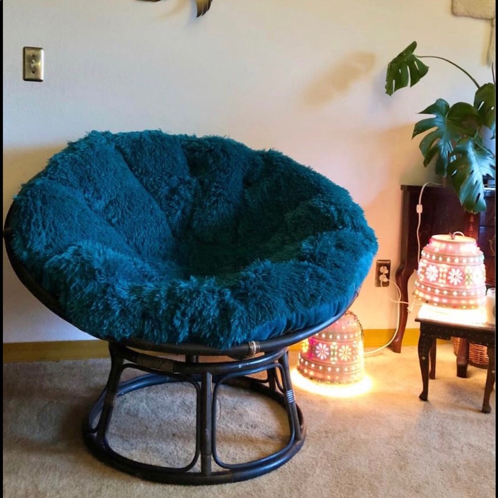 Bohemian papasan chair
